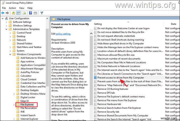 Windows 10-এ নির্দিষ্ট ব্যবহারকারীদের জন্য স্থানীয় ড্রাইভে অ্যাক্সেস কীভাবে আটকানো যায়।