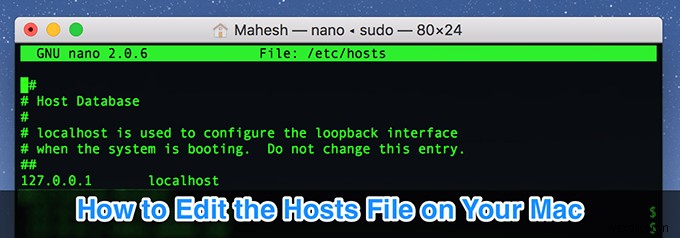 কিভাবে ম্যাকে হোস্ট ফাইল সম্পাদনা করবেন