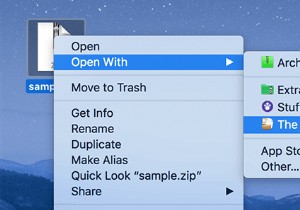Mac-এ Zip, RAR, TAR এবং BIN ফাইল খুলুন
