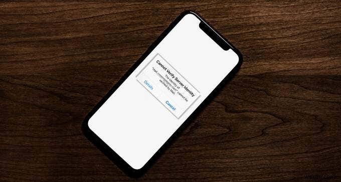 আইফোন বা আইপ্যাডে  সার্ভার আইডেন্টিটি যাচাই করতে পারে না  ত্রুটি কীভাবে ঠিক করবেন
