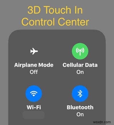 iOS শর্টকাট:কন্ট্রোল সেন্টারে 3D টাচ ব্যবহার করা