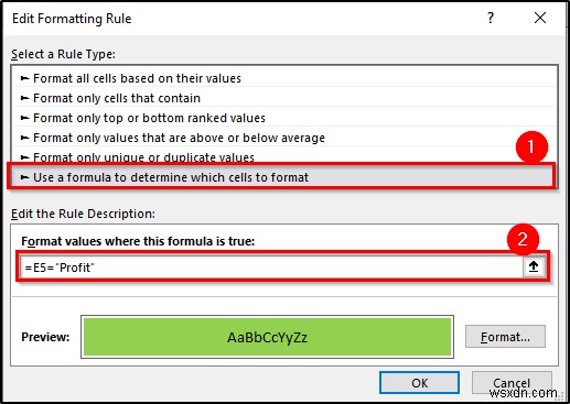 Excel এ সূত্র সহ শর্তসাপেক্ষ বিন্যাস