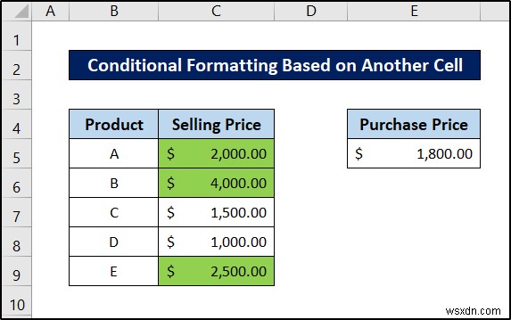 Excel এ সূত্র সহ শর্তসাপেক্ষ বিন্যাস