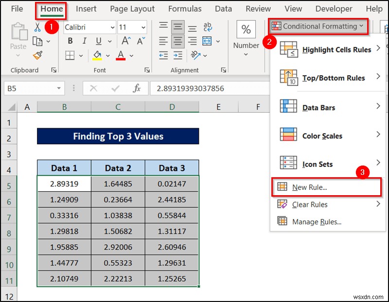 Excel এ সূত্র সহ শর্তসাপেক্ষ বিন্যাস
