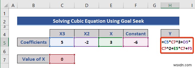 Excel এ সমীকরণ সমাধান করা (5টি দরকারী উদাহরণ)