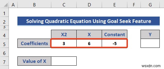 Excel এ সমীকরণ সমাধান করা (5টি দরকারী উদাহরণ)