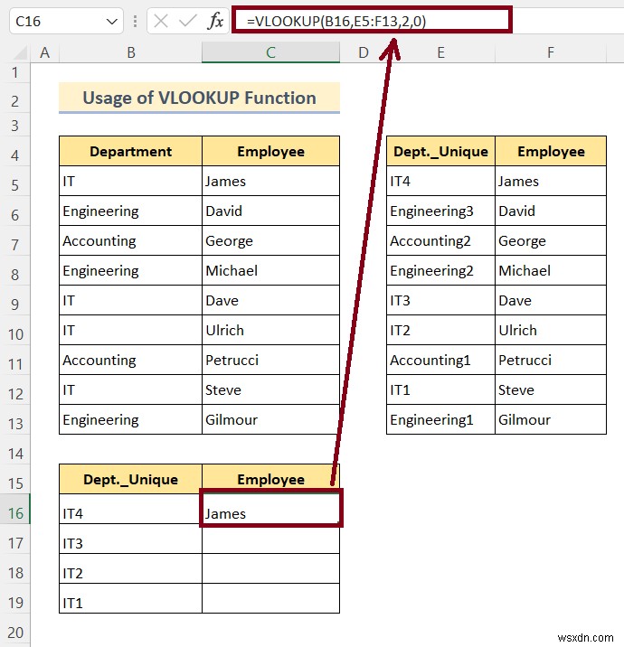 কীভাবে VLOOKUP করবেন এবং Excel এ একাধিক মান ফেরত দেবেন (8 পদ্ধতি)