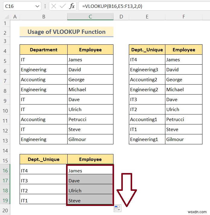 কীভাবে VLOOKUP করবেন এবং Excel এ একাধিক মান ফেরত দেবেন (8 পদ্ধতি)