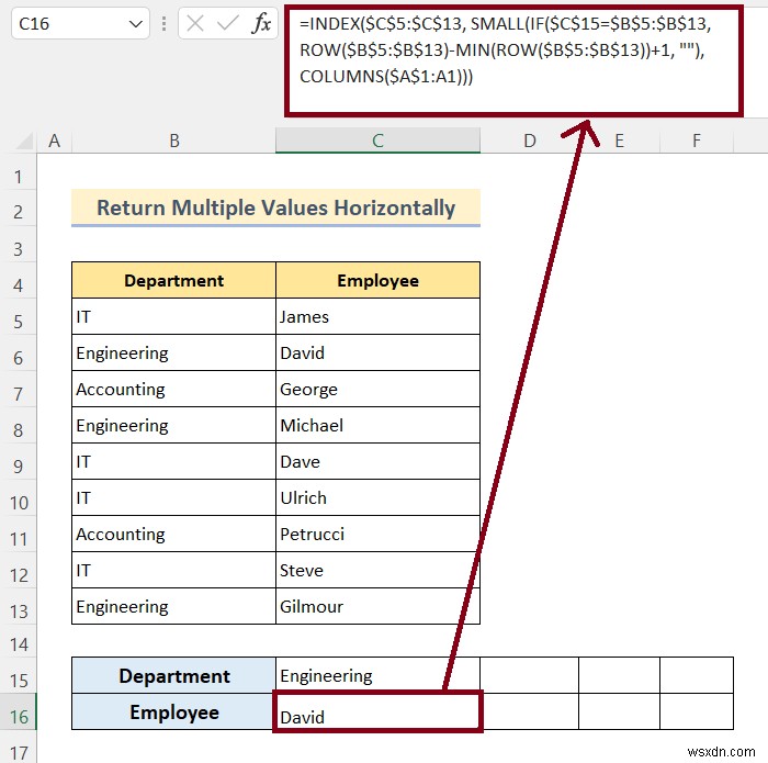 কীভাবে VLOOKUP করবেন এবং Excel এ একাধিক মান ফেরত দেবেন (8 পদ্ধতি)