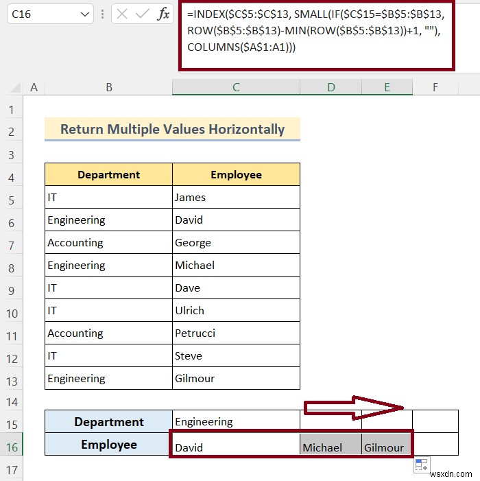 কীভাবে VLOOKUP করবেন এবং Excel এ একাধিক মান ফেরত দেবেন (8 পদ্ধতি)