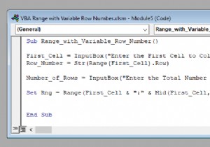 Excel এ পরিবর্তনশীল সারি নম্বর সহ VBA পরিসর (4 উদাহরণ)