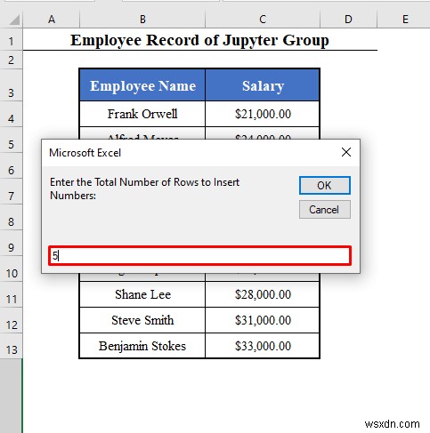 Excel এ পরিবর্তনশীল সারি নম্বর সহ VBA পরিসর (4 উদাহরণ)