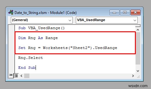 এক্সেল এ VBA এর UsedRange প্রপার্টি কিভাবে ব্যবহার করবেন (4 উপায়)