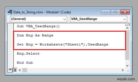 এক্সেল এ VBA এর UsedRange প্রপার্টি কিভাবে ব্যবহার করবেন (4 উপায়)