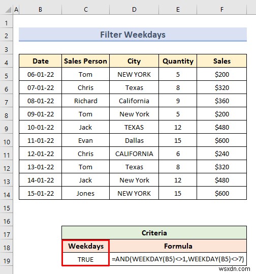 Excel এ মানদণ্ডের পরিসর সহ উন্নত ফিল্টার (18 অ্যাপ্লিকেশন)