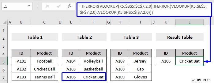 এক্সেলে নেস্টেড VLOOKUP কীভাবে ব্যবহার করবেন (3 মানদণ্ড)