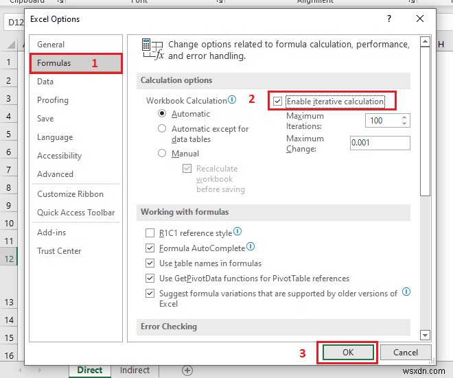 Excel এ সার্কুলার রেফারেন্স কি?