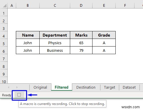 Excel এ উন্নত ফিল্টার সহ অন্য শীটে ডেটা কপি করতে VBA