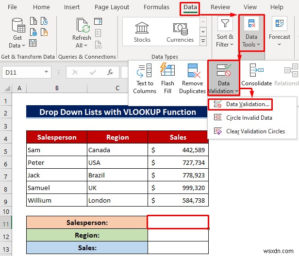 এক্সেল ডেটা যাচাইকরণে কাস্টম VLOOKUP ফর্মুলা কীভাবে ব্যবহার করবেন