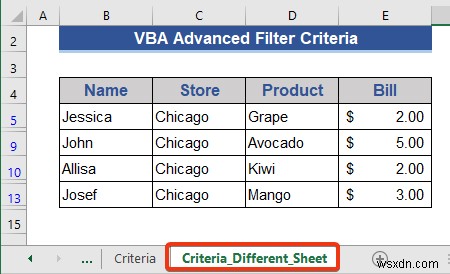 উন্নত ফিল্টার মানদণ্ড সহ এক্সেল VBA উদাহরণ (6 কেস)