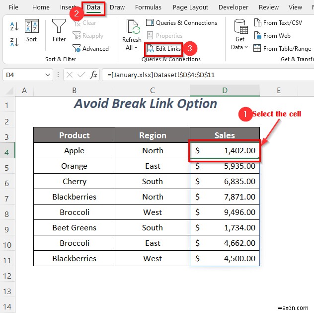 [ফিক্স]:Excel Edit Links পরিবর্তন সোর্স কাজ করছে না