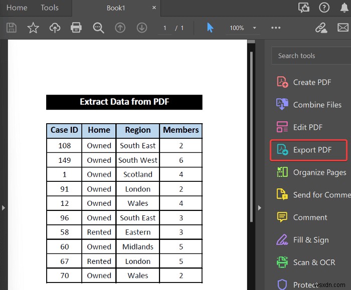 কিভাবে PDF থেকে Excel এ ডেটা এক্সট্র্যাক্ট করবেন (4টি উপযুক্ত উপায়)