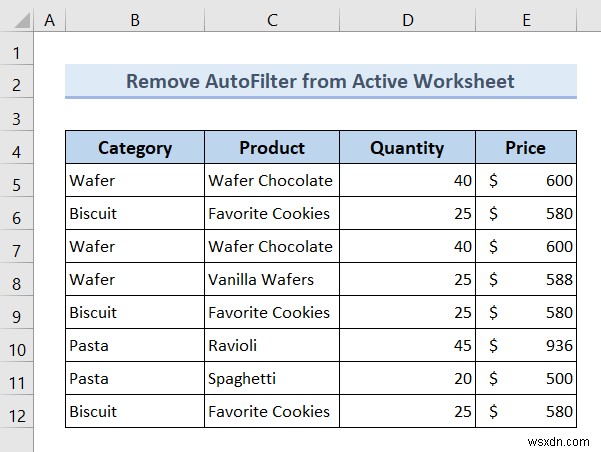 Excel VBA:অটোফিল্টার সরান যদি এটি থাকে (7 উদাহরণ)