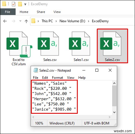 এক্সেলকে CSV হিসাবে ডাবল কোট সহ সংরক্ষণ করুন (3টি সহজ পদ্ধতি)