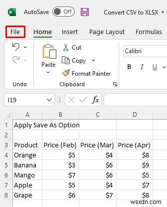 কিভাবে CSV কে XLSX তে রূপান্তর করবেন (4টি দ্রুত পদ্ধতি)