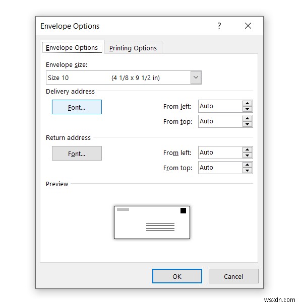 Excel থেকে Word Envelopes-এ মেল মার্জ (2 সহজ পদ্ধতি)