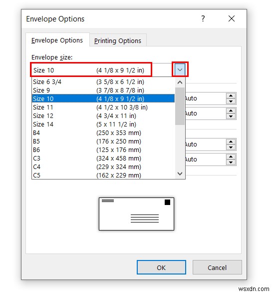 Excel থেকে Word Envelopes-এ মেল মার্জ (2 সহজ পদ্ধতি)