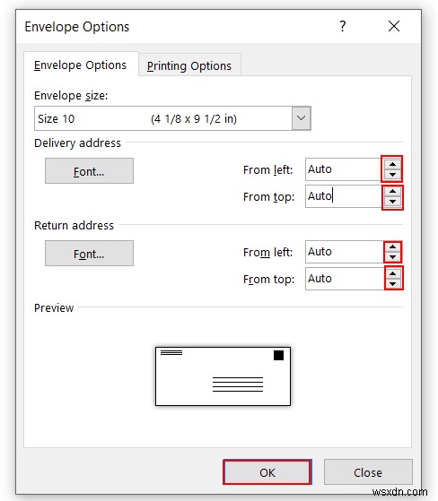 Excel থেকে Word Envelopes-এ মেল মার্জ (2 সহজ পদ্ধতি)