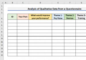 এক্সেলের একটি প্রশ্নাবলী থেকে কীভাবে গুণগত ডেটা বিশ্লেষণ করবেন