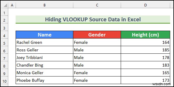 এক্সেলে VLOOKUP সোর্স ডেটা কীভাবে লুকাবেন (5টি সহজ উপায়)