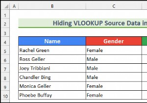 এক্সেলে VLOOKUP সোর্স ডেটা কীভাবে লুকাবেন (5টি সহজ উপায়)