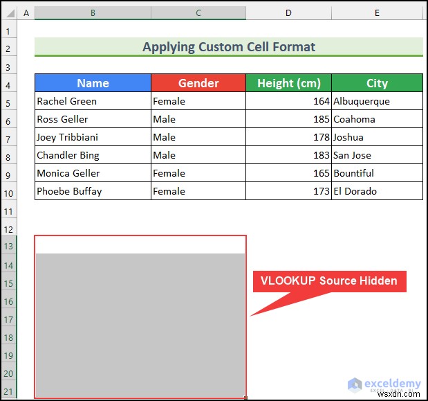 এক্সেলে VLOOKUP সোর্স ডেটা কীভাবে লুকাবেন (5টি সহজ উপায়)