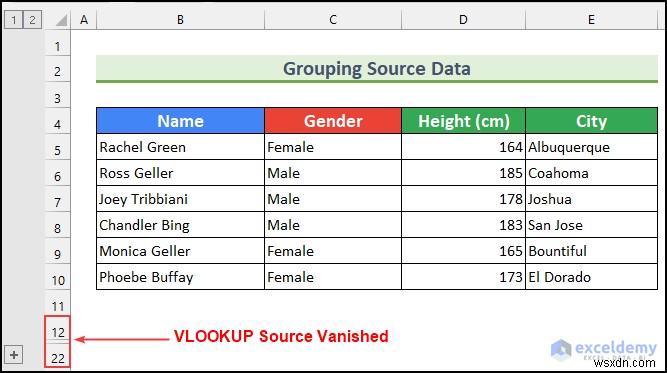 এক্সেলে VLOOKUP সোর্স ডেটা কীভাবে লুকাবেন (5টি সহজ উপায়)