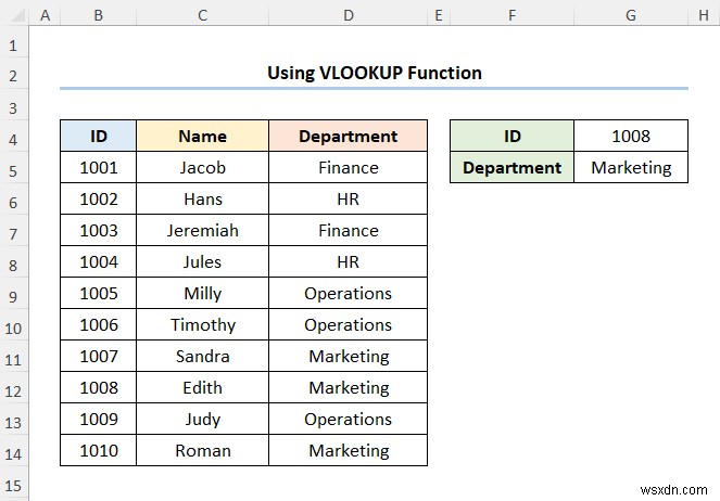 এক্সেলে VLOOKUP ব্যবহার করে কীভাবে ডেটা ম্যাপ করবেন (4টি দ্রুত উপায়)