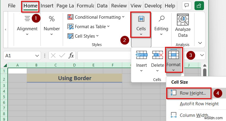 How to Draw to Scale in Excel (2 সহজ উপায়)