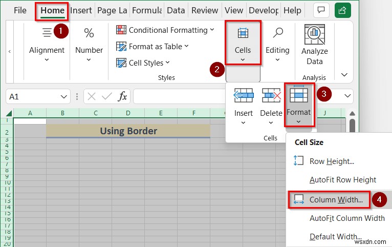 How to Draw to Scale in Excel (2 সহজ উপায়)