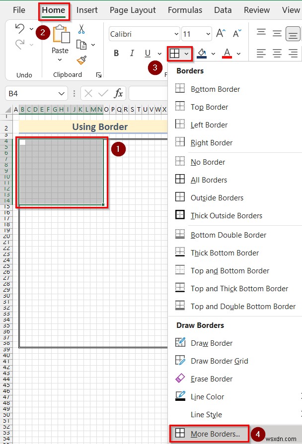 How to Draw to Scale in Excel (2 সহজ উপায়)