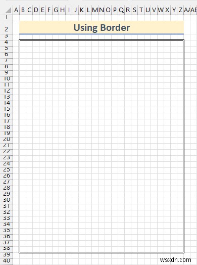 How to Draw to Scale in Excel (2 সহজ উপায়)