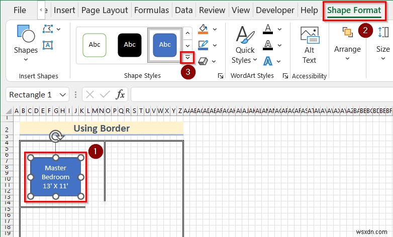 How to Draw to Scale in Excel (2 সহজ উপায়)