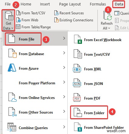 এক্সেলের একাধিক শীটে CSV ফাইল মার্জ করুন (সহজ পদক্ষেপ সহ)