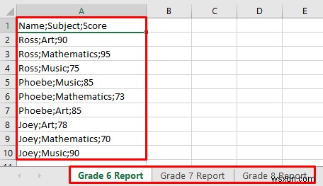 এক্সেলের একাধিক শীটে CSV ফাইল মার্জ করুন (সহজ পদক্ষেপ সহ)