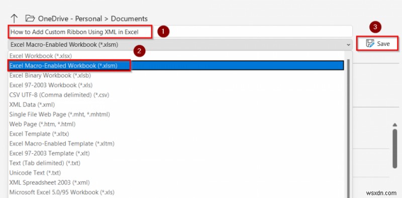 এক্সেলে XML ব্যবহার করে কাস্টম রিবন কিভাবে যোগ করবেন