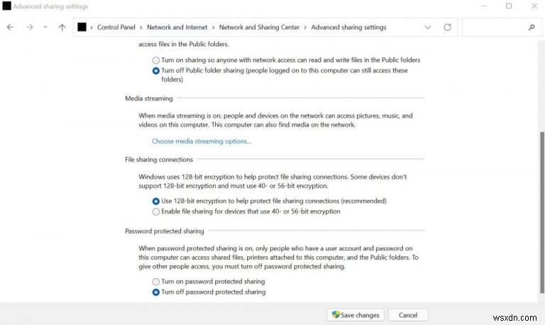 Windows 10 বা Windows 11 এ কিভাবে পাসওয়ার্ড সুরক্ষা শেয়ারিং বন্ধ করবেন