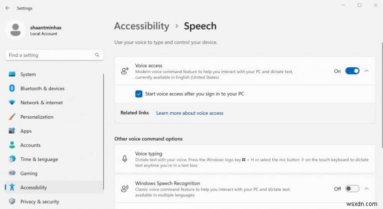Windows 11 এ ভয়েস অ্যাক্সেস কীভাবে সক্ষম করবেন
