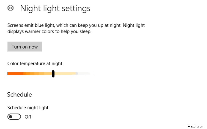 Windows 10 ক্রিয়েটর আপডেটে কীভাবে নাইট লাইট সেট আপ করবেন